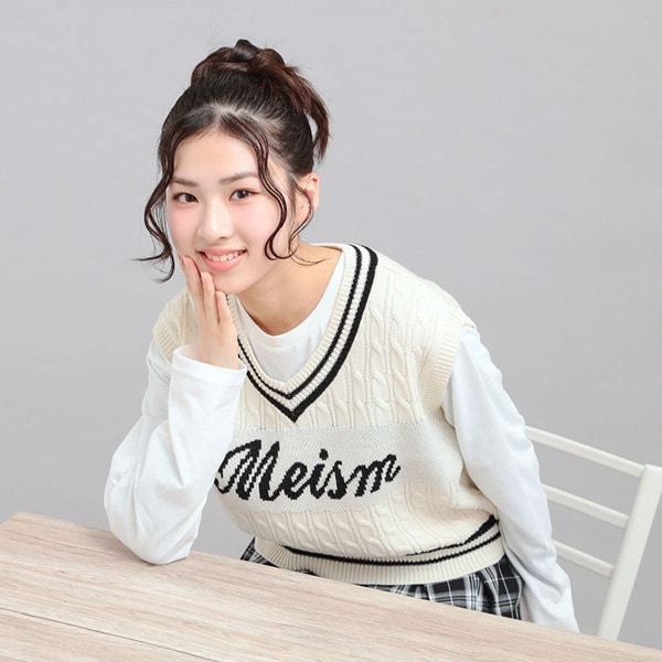 【セットアイテム】ニットベスト+ロンT