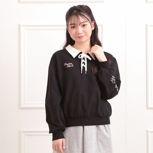 【セットアイテム】ミニ裏毛レースアップ+キュロットパンツ