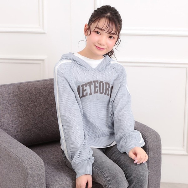 【セットアイテム】メッシュニットパーカー+ロンT