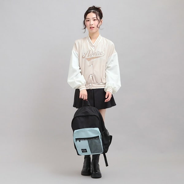 【容量約23L】バイカラーメッシュリュック