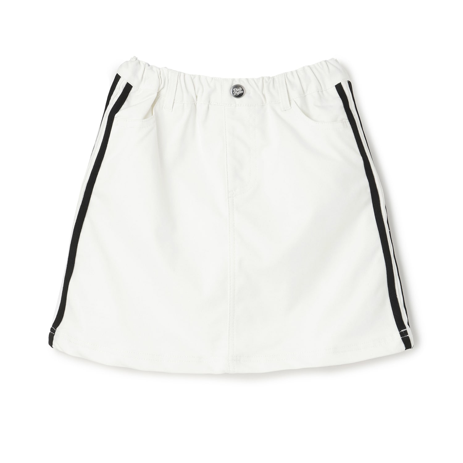 ラインストレッチ台形スカート