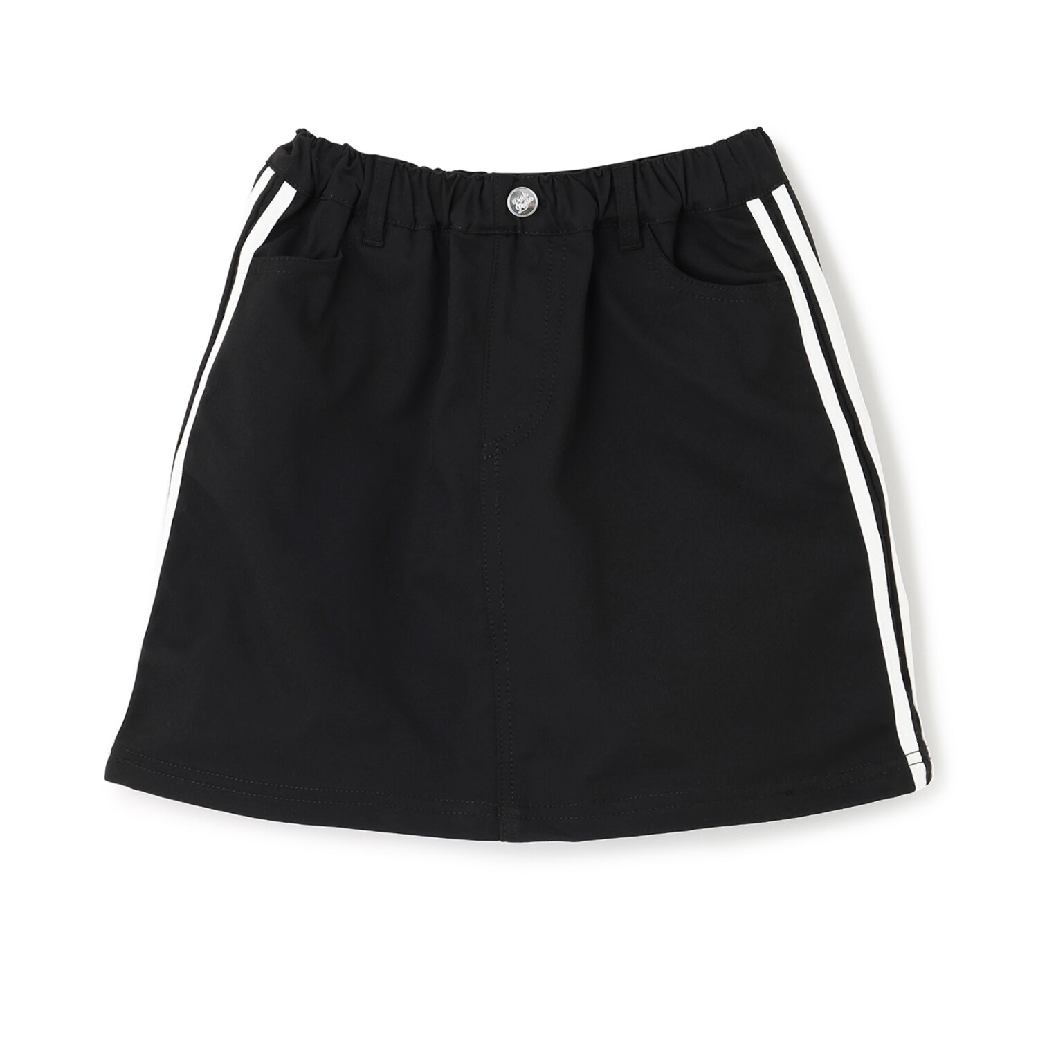 ラインストレッチ台形スカート