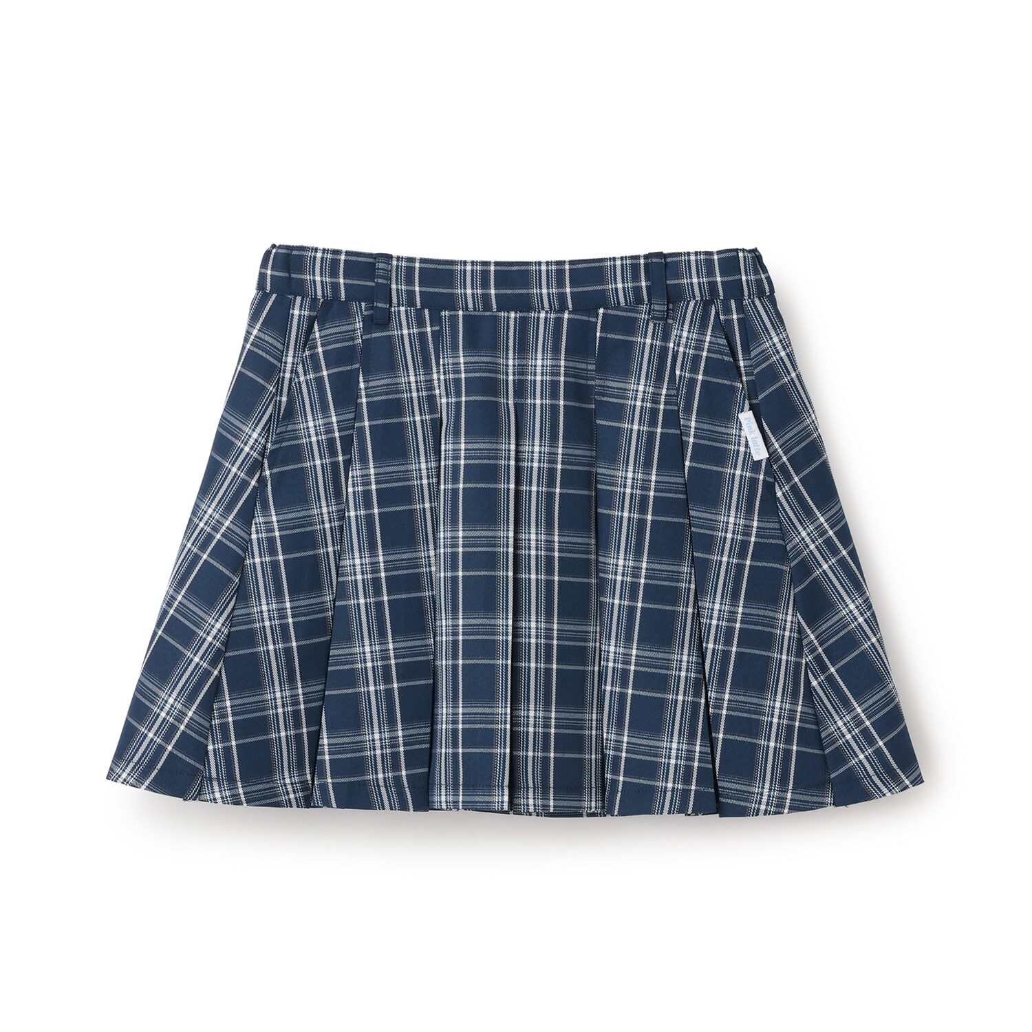 チェックフロントプリーツスカート