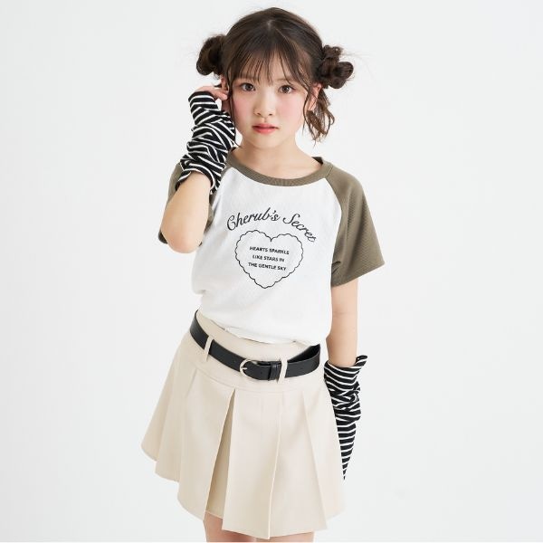 アームウォーマーつき半袖トップス