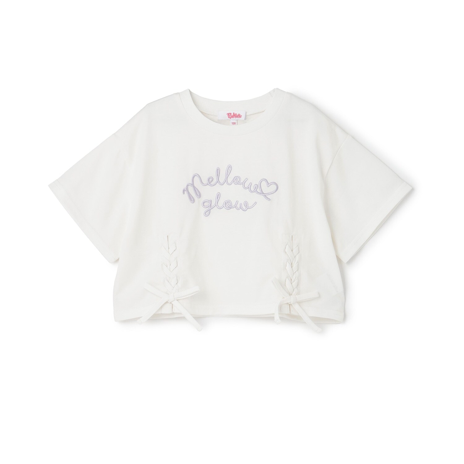 アソート柄レースアップ半袖Tシャツ