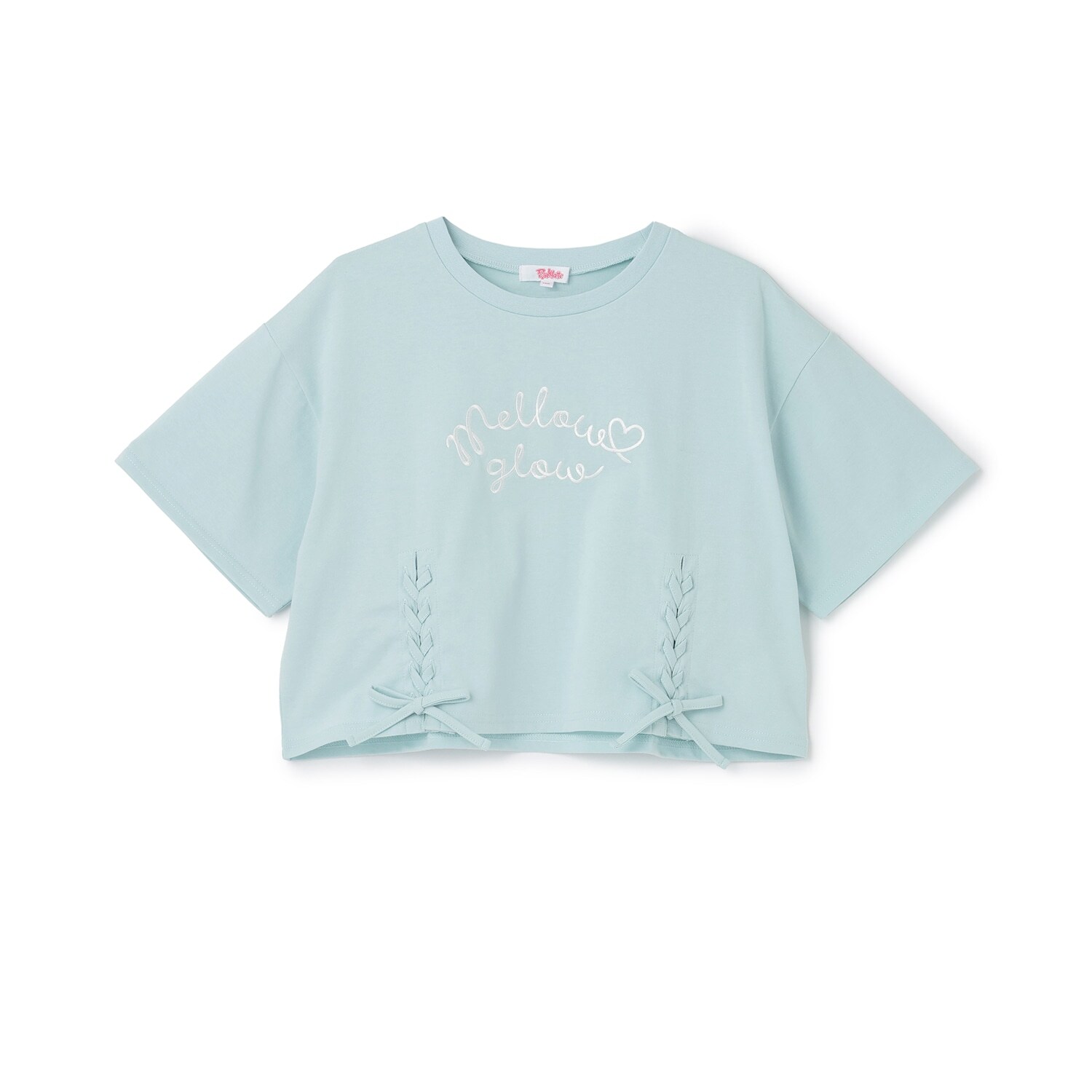 アソート柄レースアップ半袖Tシャツ