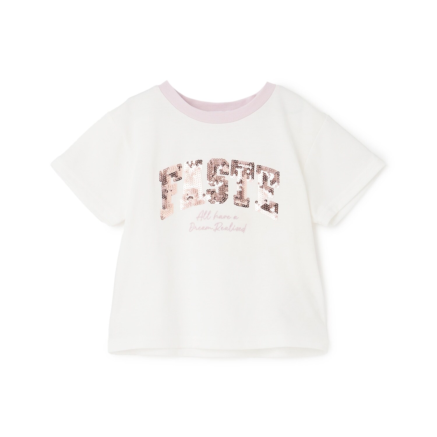 【接触冷感】キラキラカレッジリンガー半袖Tシャツ