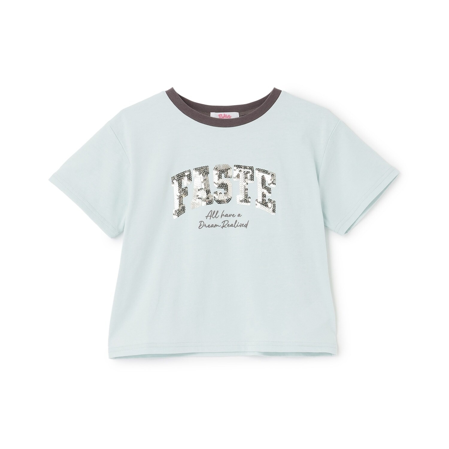 【接触冷感】キラキラカレッジリンガー半袖Tシャツ