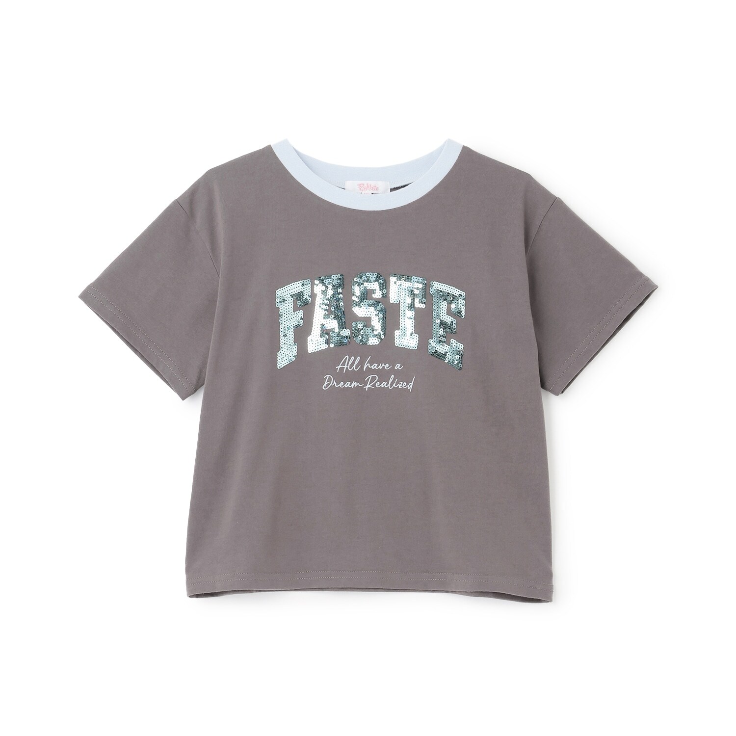 【接触冷感】キラキラカレッジリンガー半袖Tシャツ