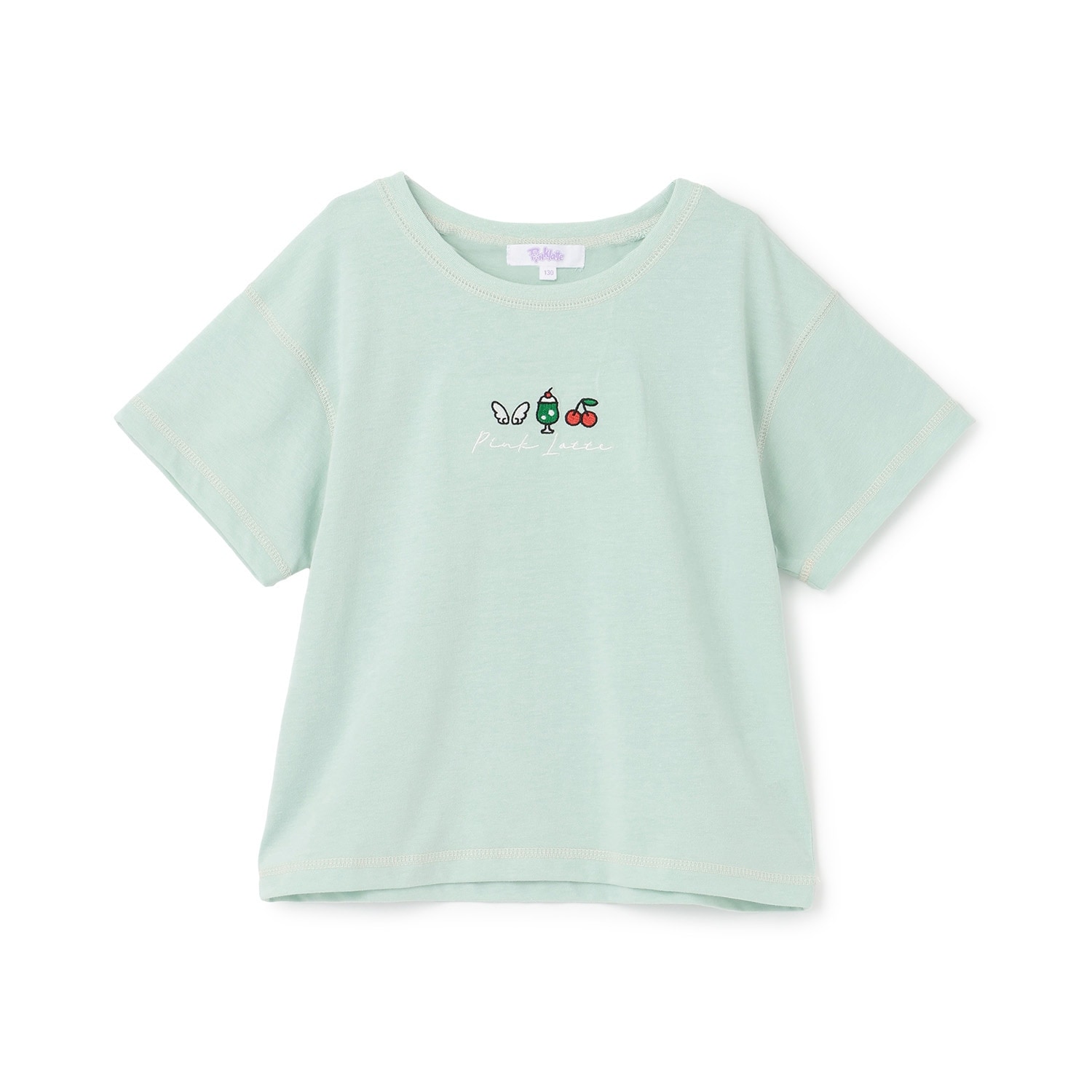 【別注】モチーフミニ刺しゅう半袖Tシャツ