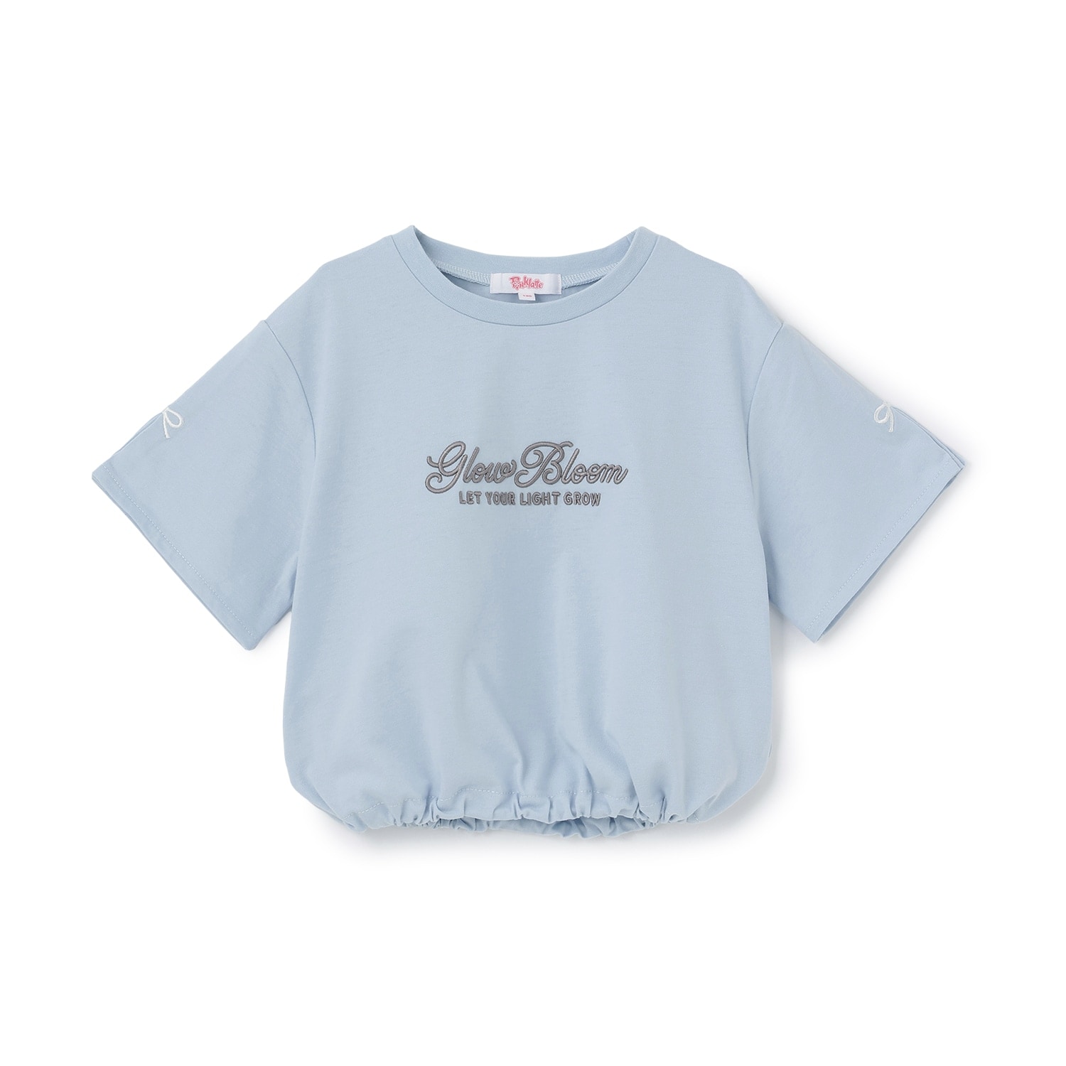 裾ドロストりぼんタック半袖Tシャツ2