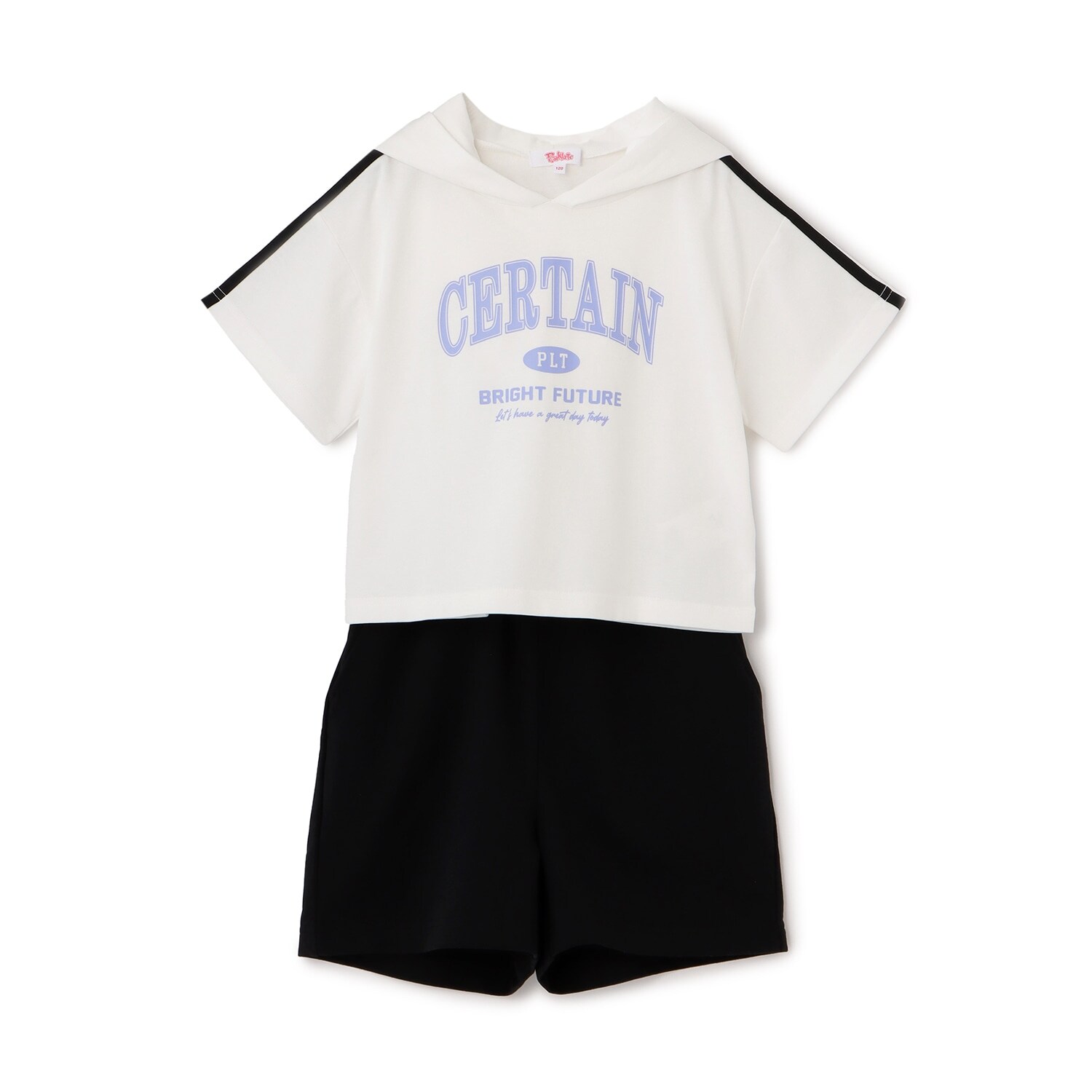 【接触冷感】半袖パーカー+ハーフパンツセット