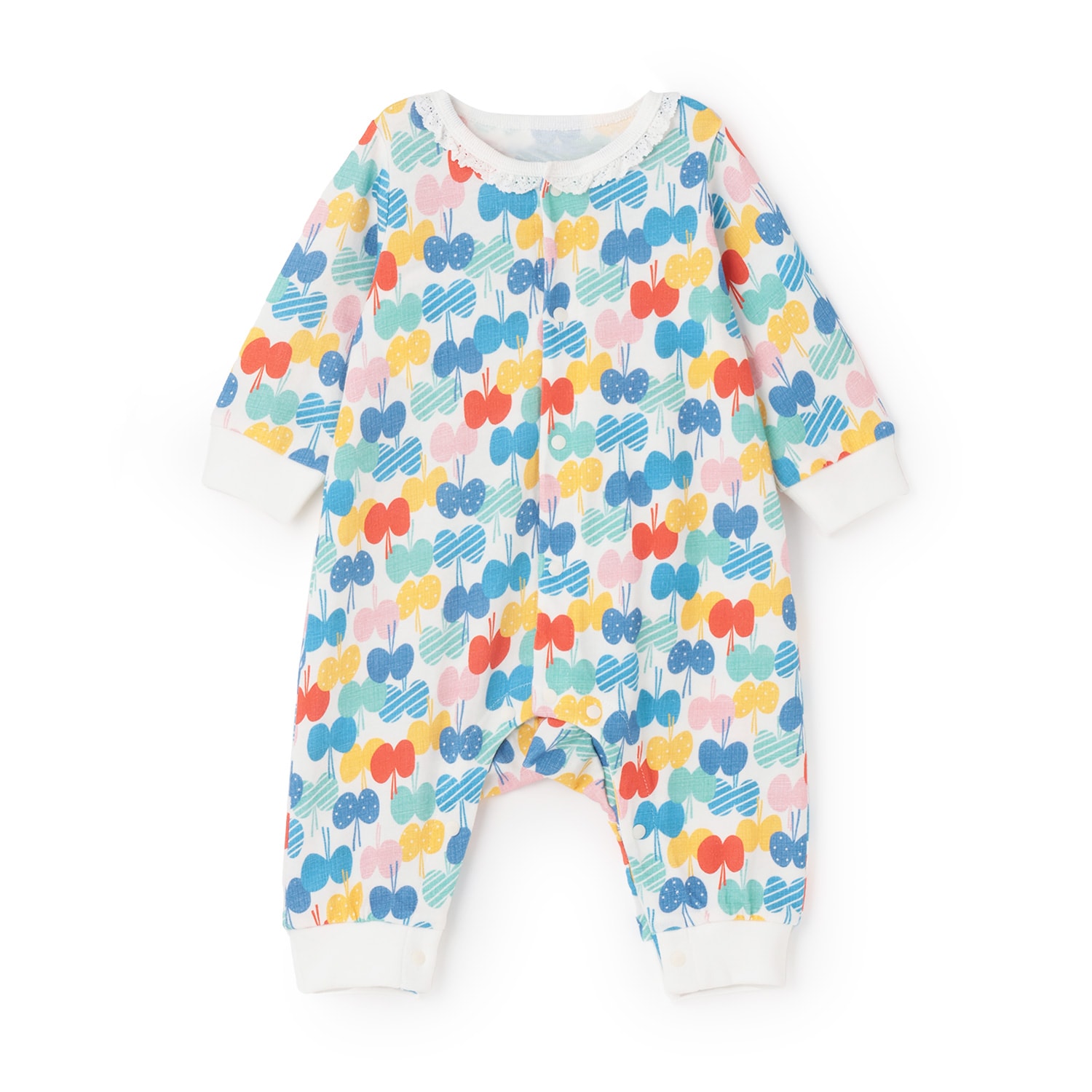 【LaStella】ソウガラレースツキ新生児ロンパス