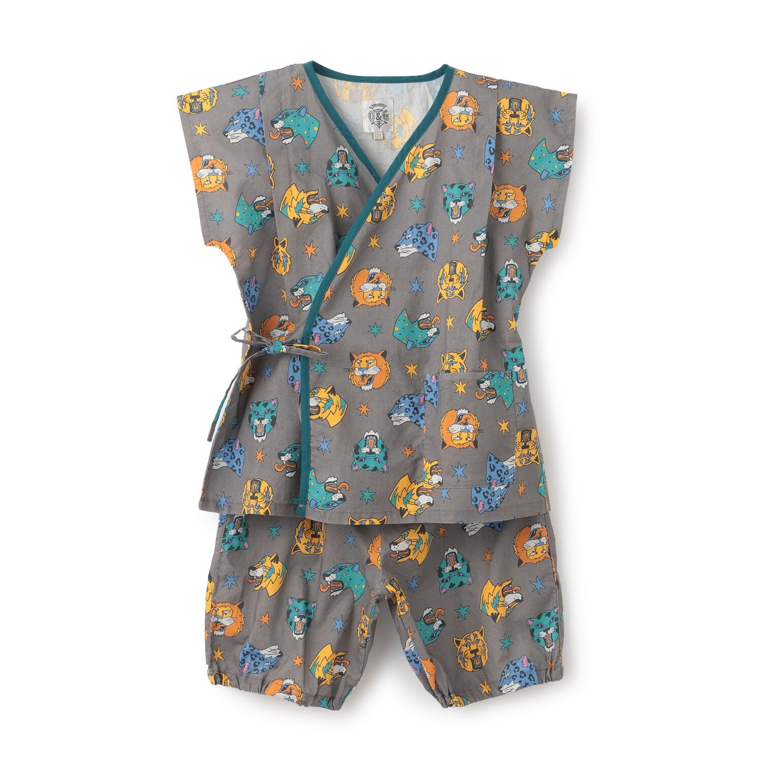 【オーシャンアンドグラウンド】パイピングワイド甚平スーツ