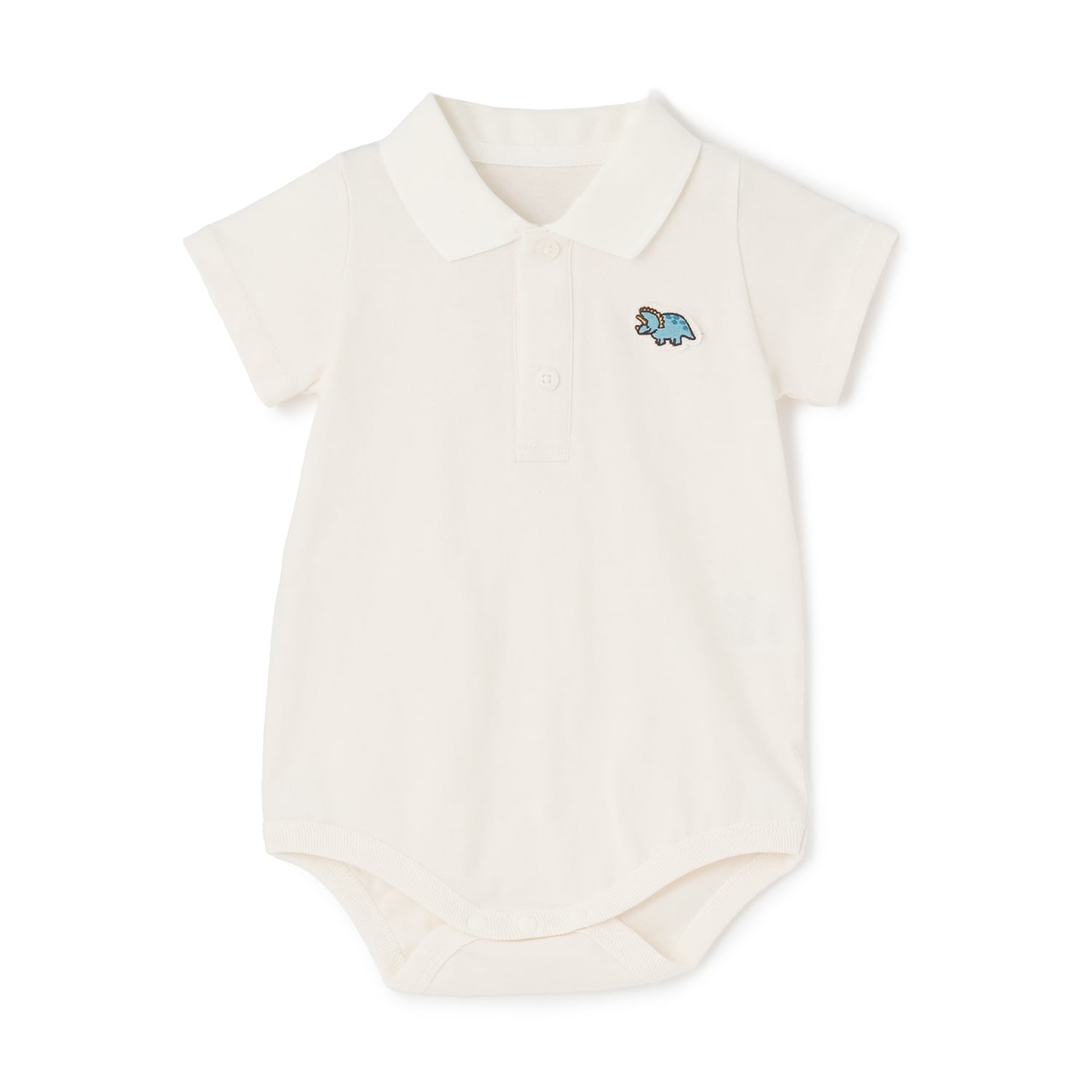 【NEBULA】恐竜ワッペンポロボディシャツ