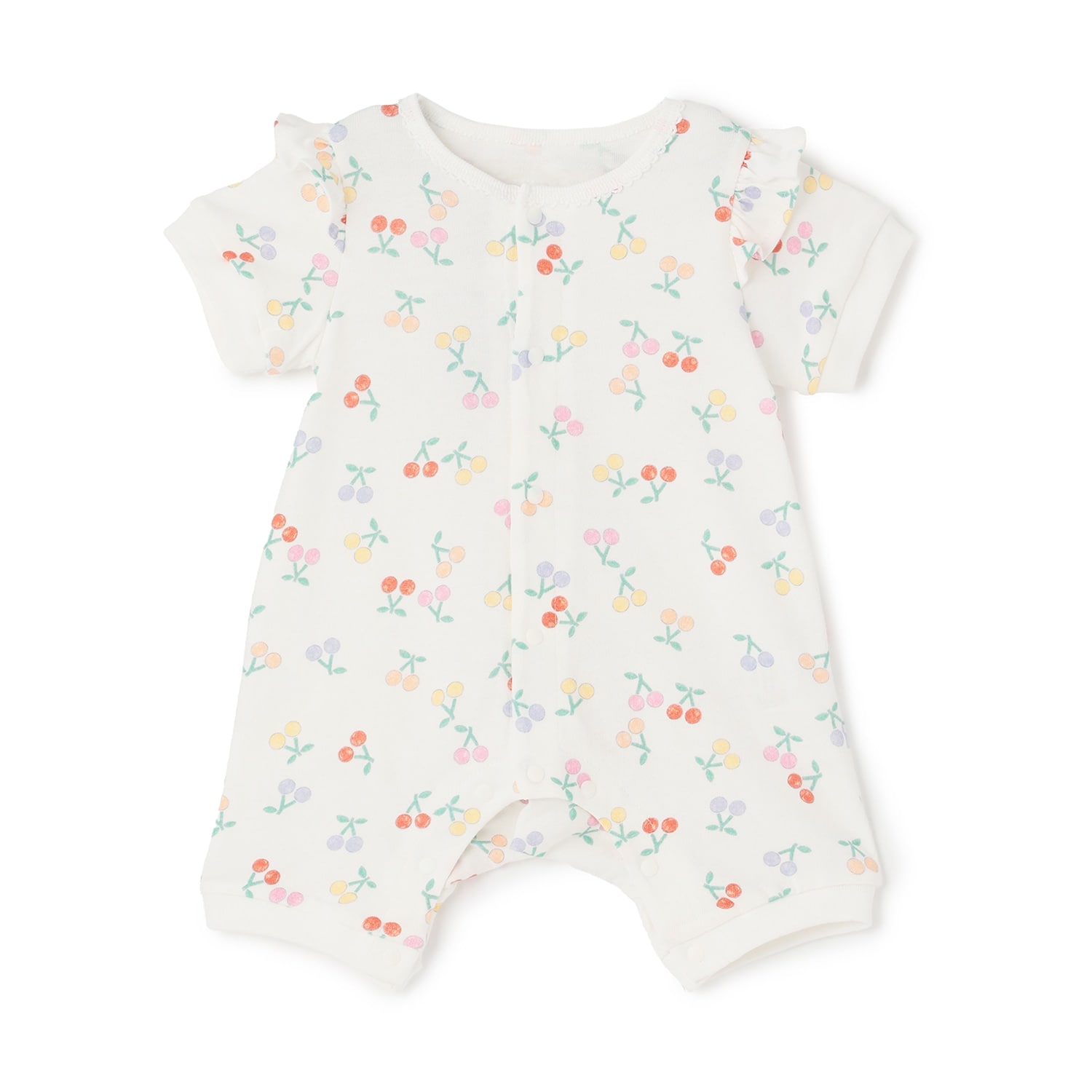 【NEBULA】2柄GIRL'S新生児ロンパス