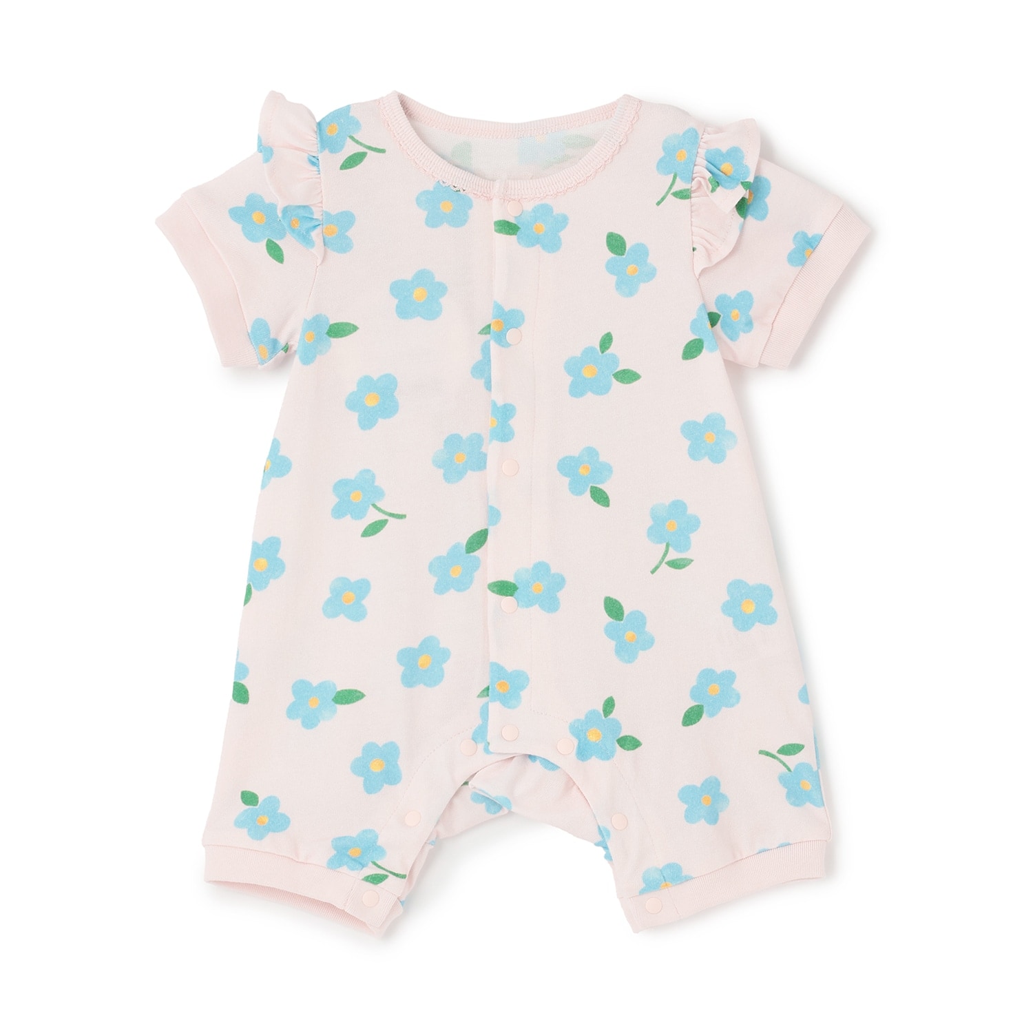 【NEBULA】2柄GIRL'S新生児ロンパス