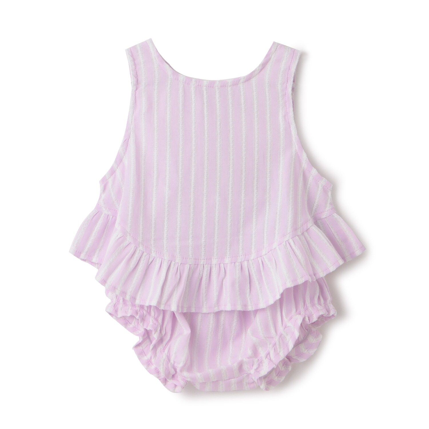 【LaStella】フリルヘムチュニックスーツ