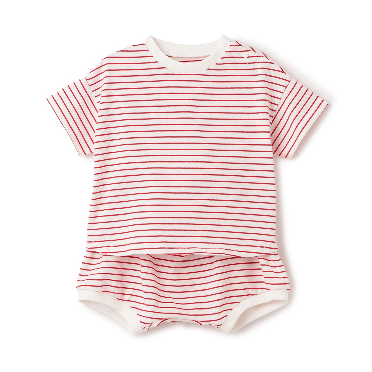 【LaStella】ボーダーベビーセットアップ