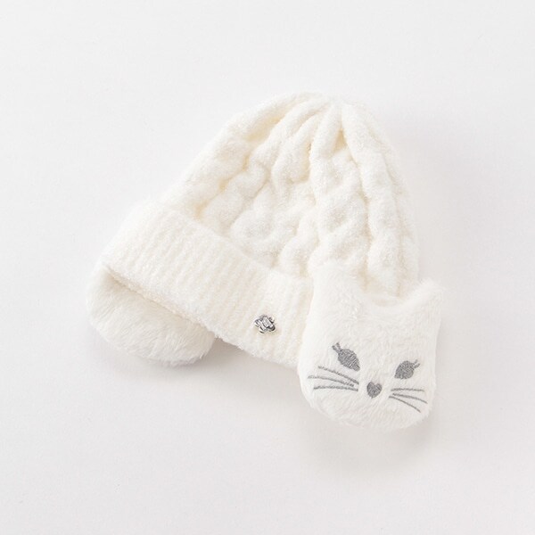 NARUMIYA ONLINE｜ナルミヤ オンラインの公式通販サイトネコ耳つきニット帽(F ラベンダー): 新生児