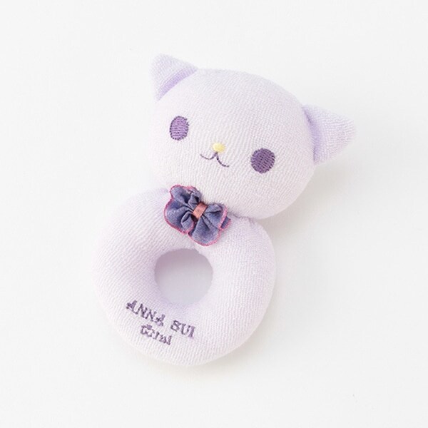 ネコモチーフリングラトル【日本製】(F ラベンダー): 新生児 ナルミヤ オンライン公式サイト ANNA SUI mini ラトル ネコ