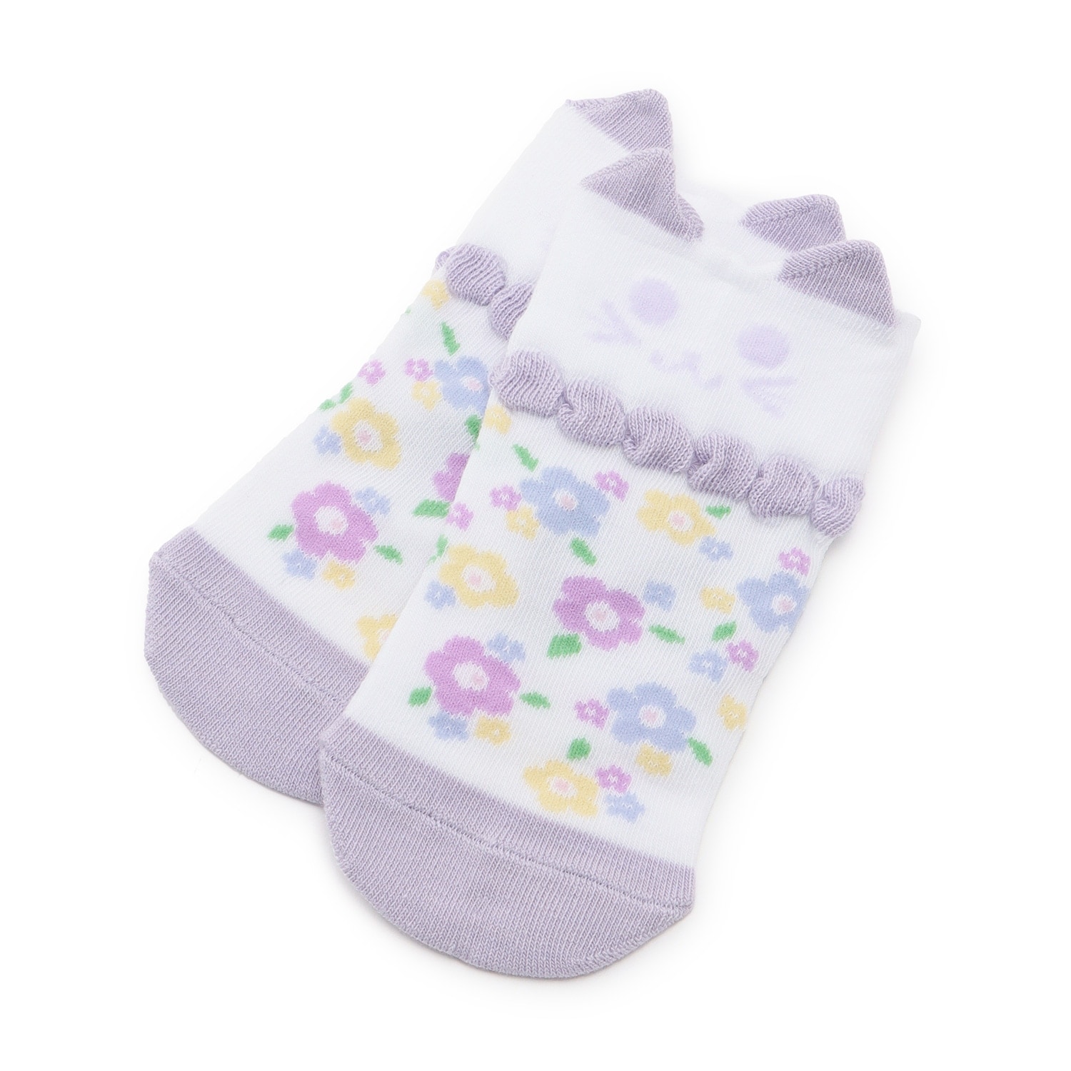 ネコ耳クルーソックス