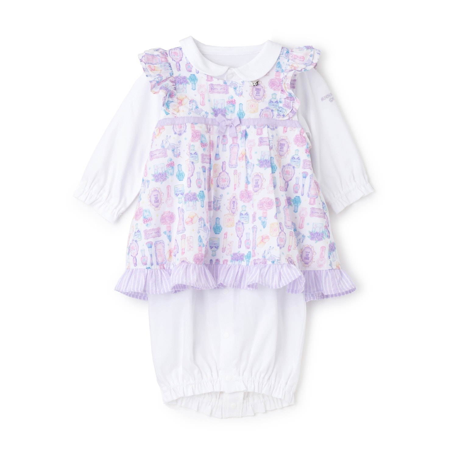 長く着られる総柄チュニック＋2WAYオール