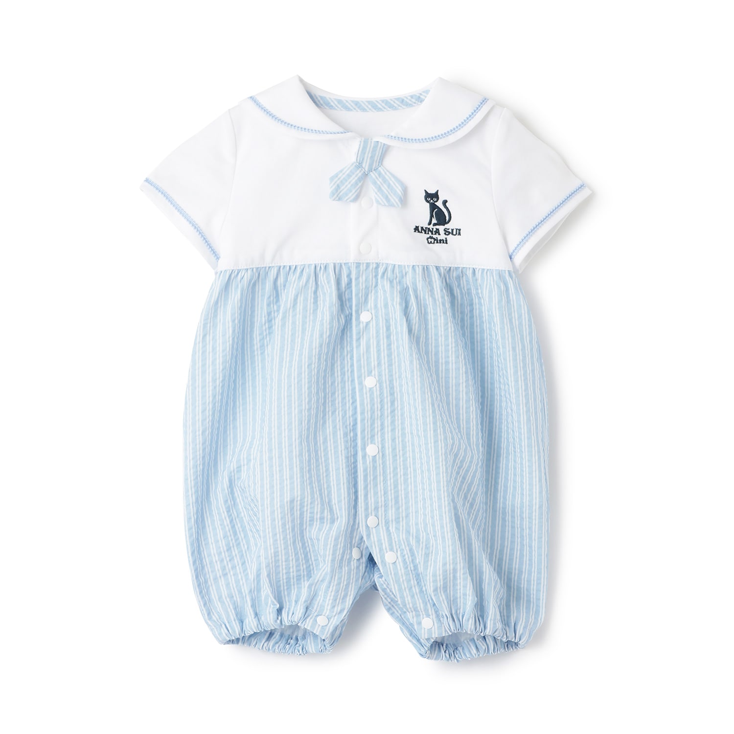 ネコセーラーカラーカバーオール