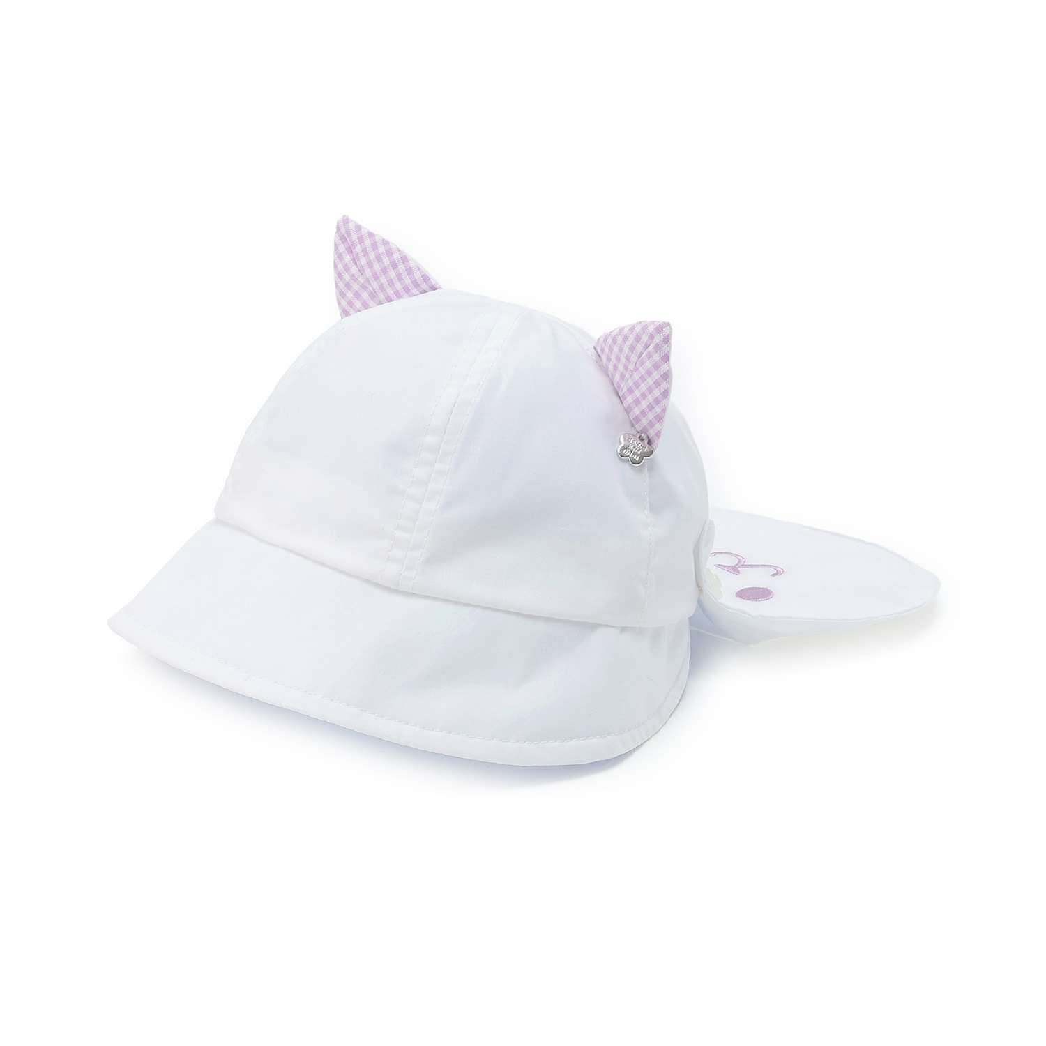 UVカットネコ耳ベビー帽子