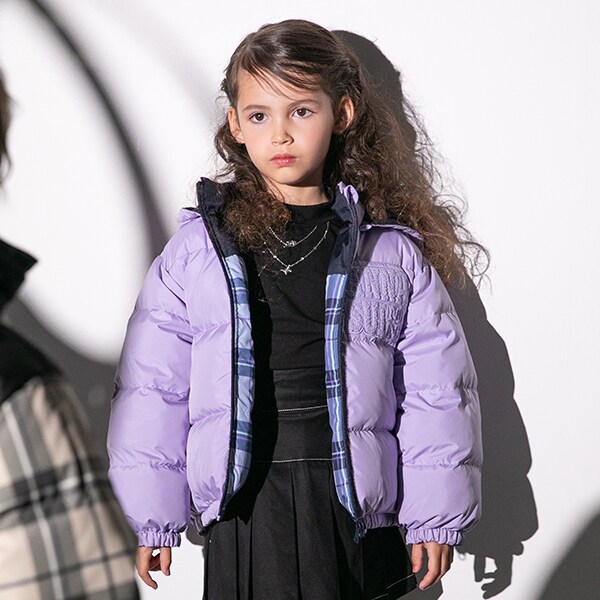 子供ダウンジャケット 150cm、160cm、紫色 - コート