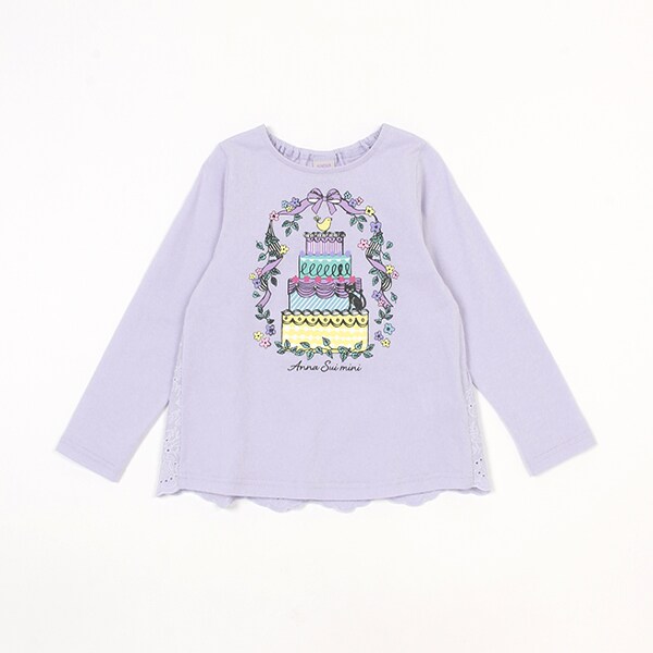 ドリーミーケーキプリント長袖Tシャツ