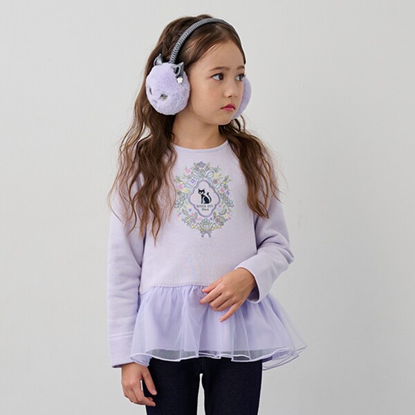 ANNA SUIまmini♡チェックトレーナー♡150 人気商品再入荷】【直営店で取り扱い無し】袖チェックトレーナー