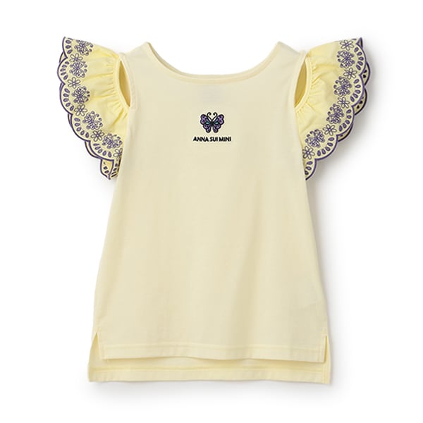ANNA SUI mini  半袖　Tシャツ　スカパン ANNA SUI mini／アナスイミニ】半袖 Tシャツ チュール付き