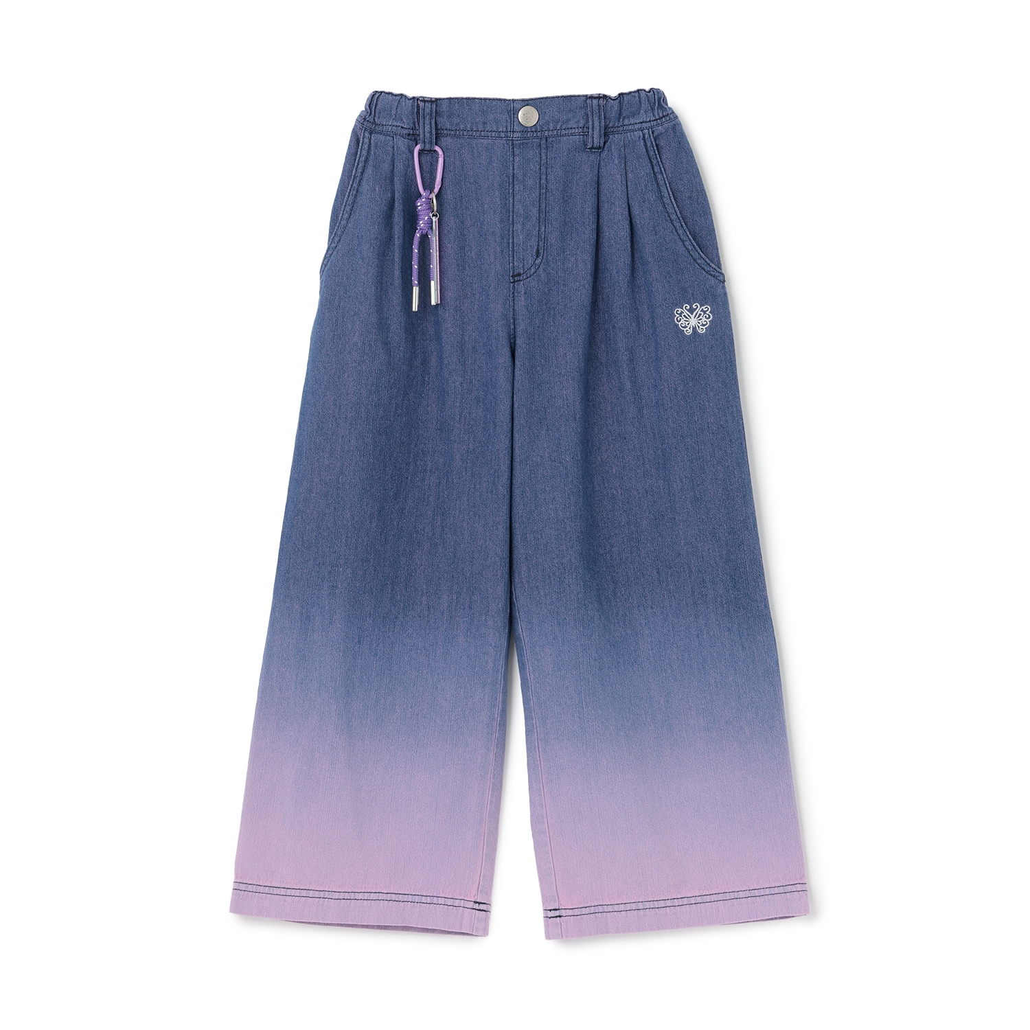 スタイルアップ☆デニムワイドパンツ