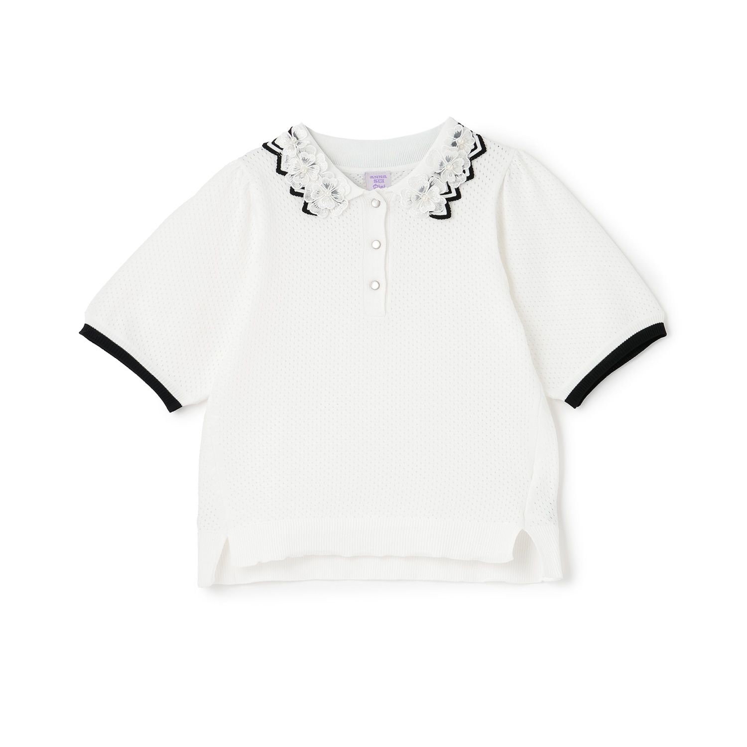 衿映えニットポロシャツ