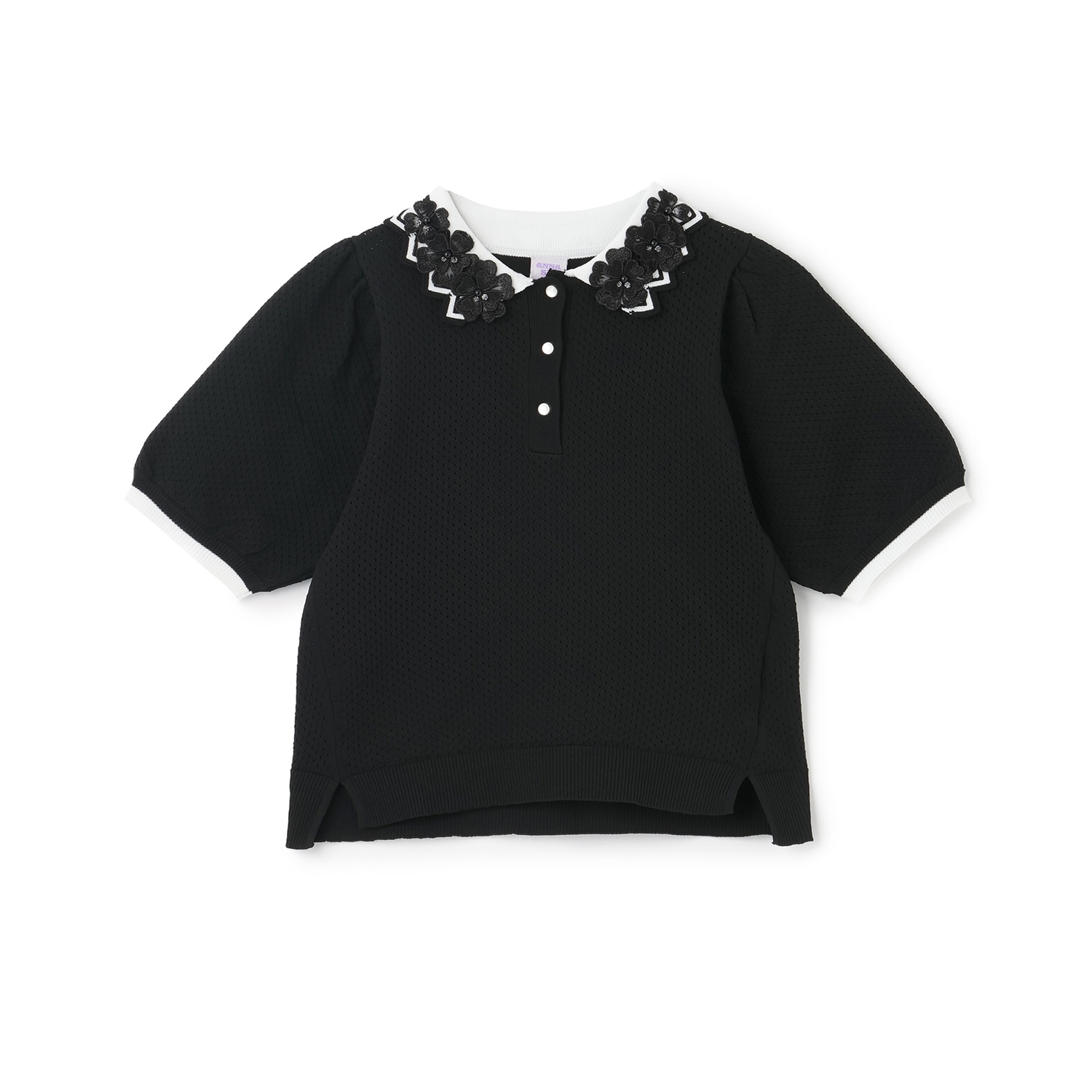 衿映えニットポロシャツ