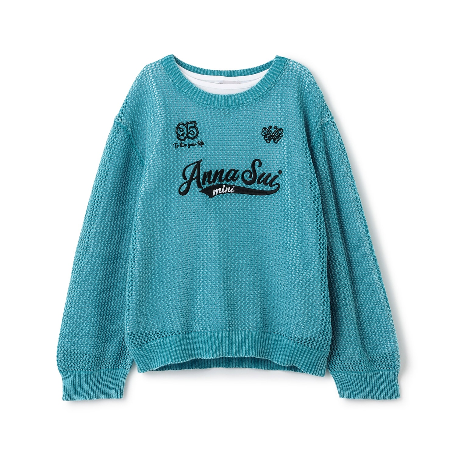 色彩映えメッシュニット＋長袖T