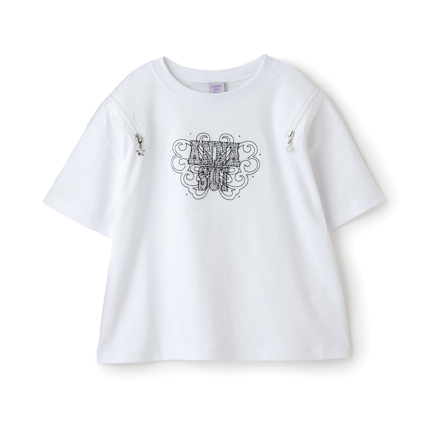 【親子リンク】ラインストーンロゴTシャツ