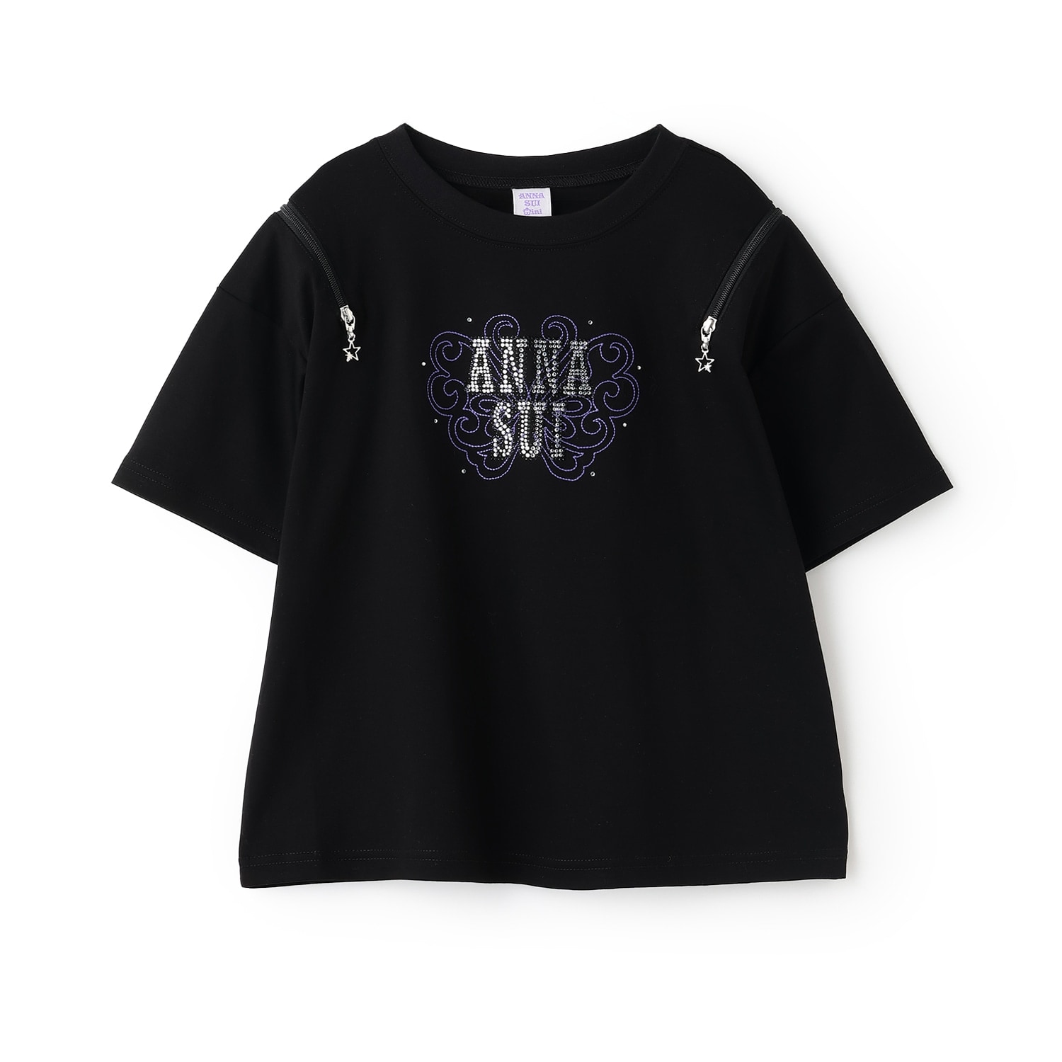【親子リンク】ラインストーンロゴTシャツ