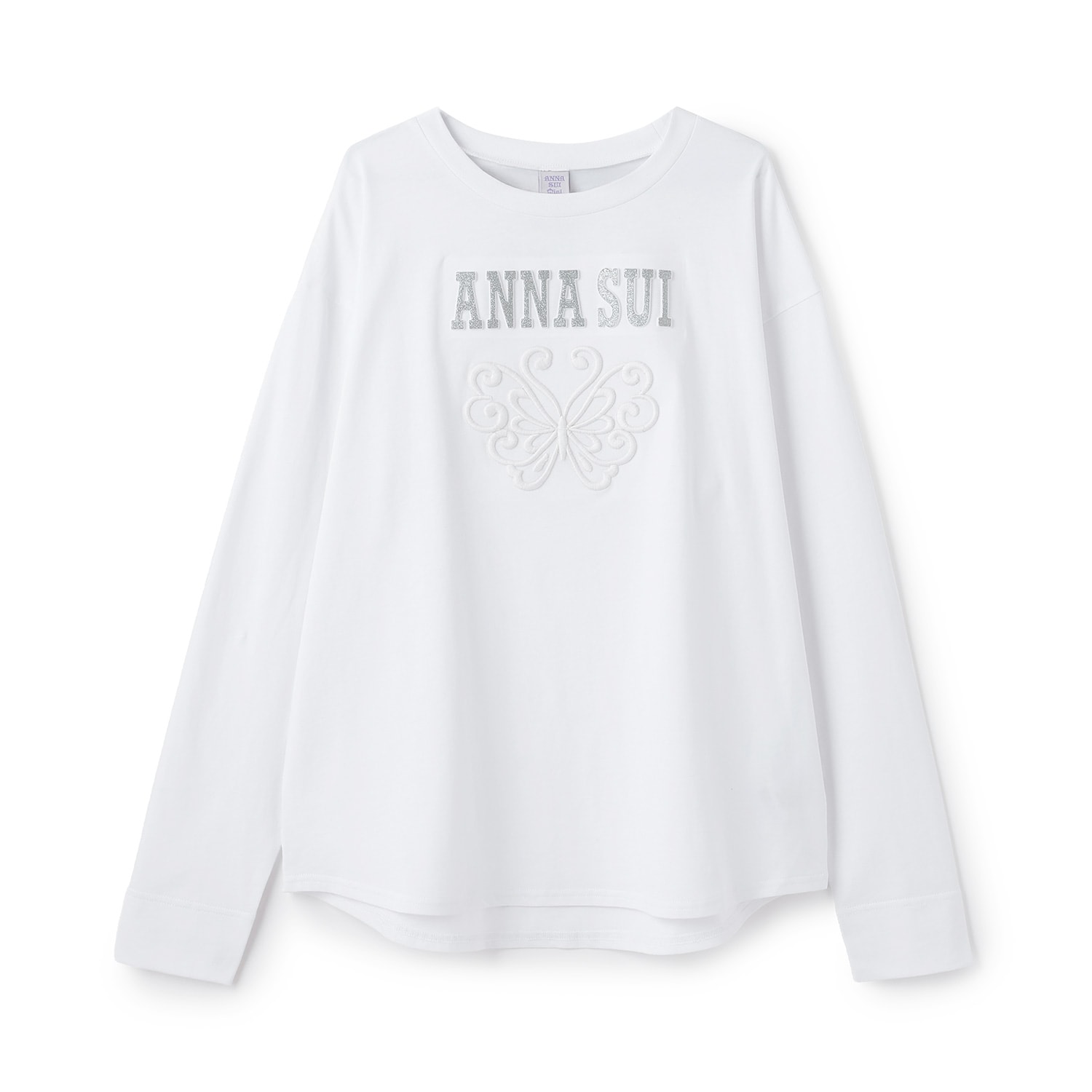 【親子リンク】LADIES_蝶ロゴ長袖Tシャツ