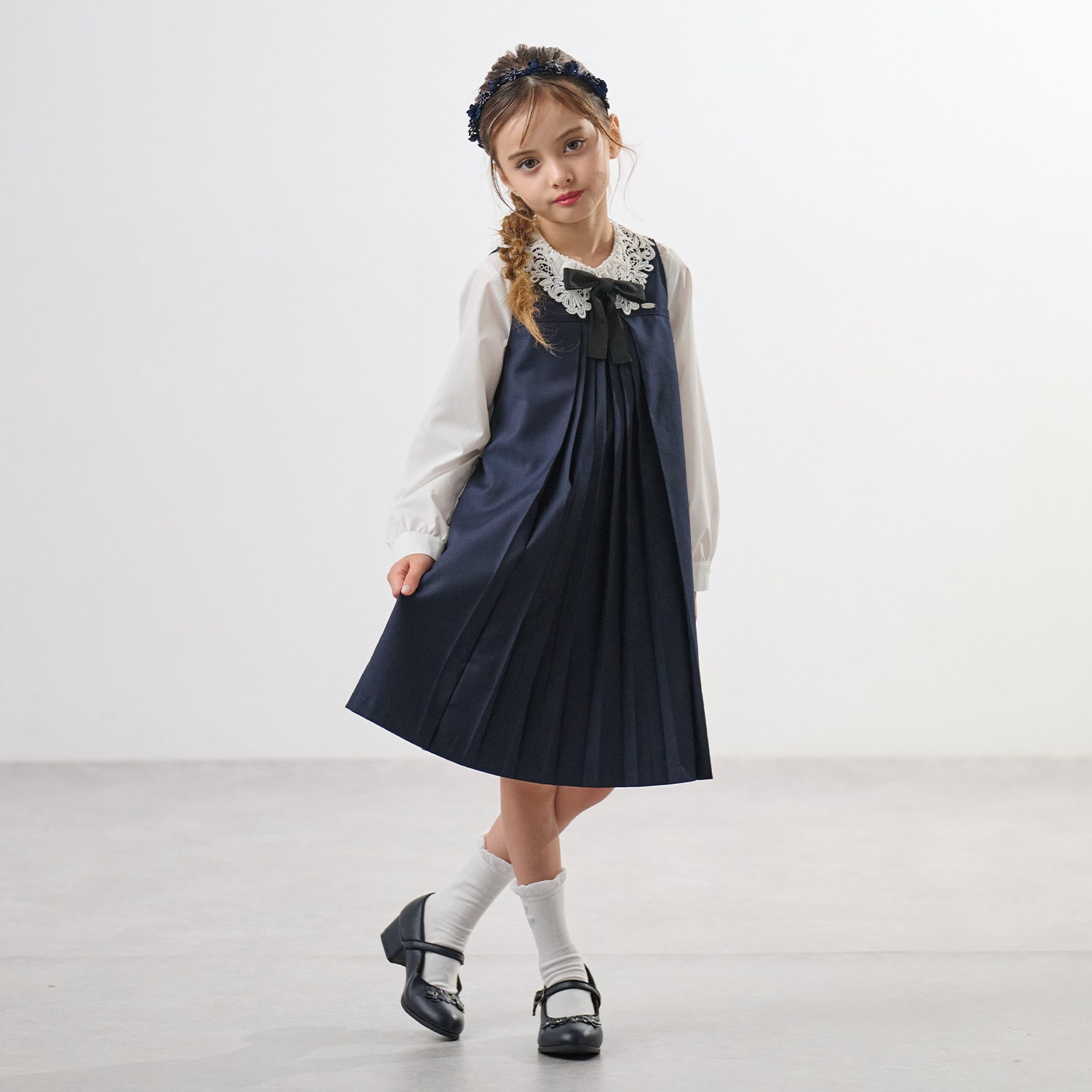 【ceremony】きちんと見えジャンスカ+ブラウスセット