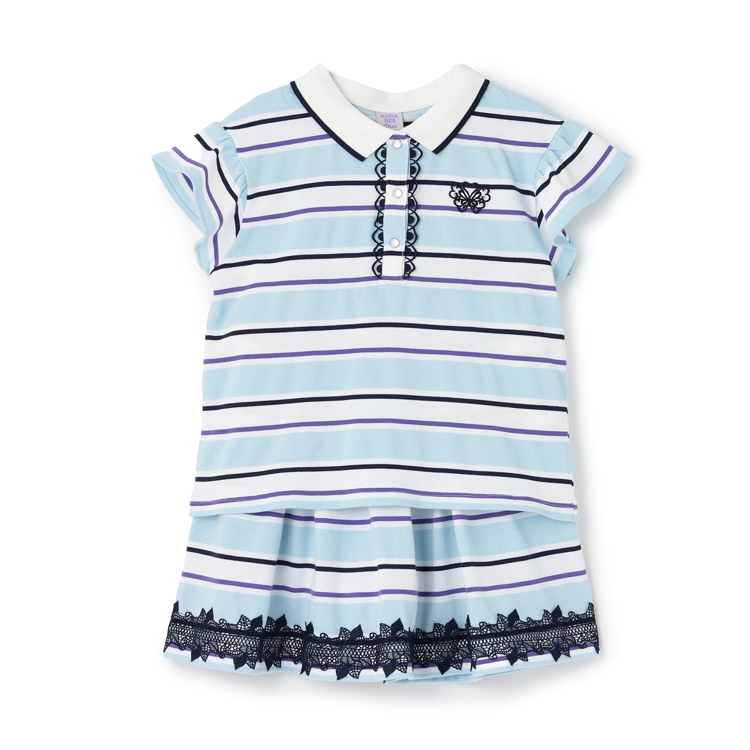 ボーダーポロシャツセットアップ