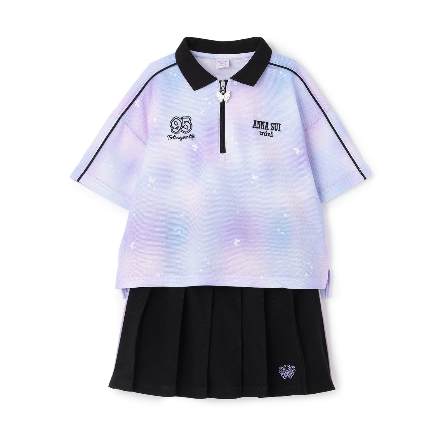 爽感ハーフジップセットアップ