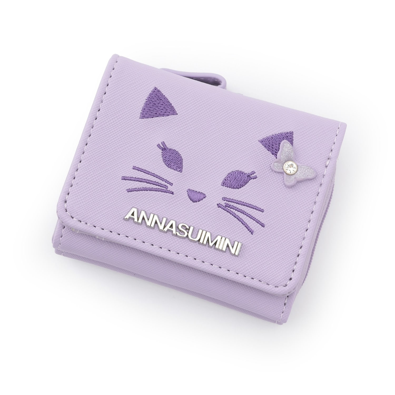 【ceremony】ネコ刺繍財布