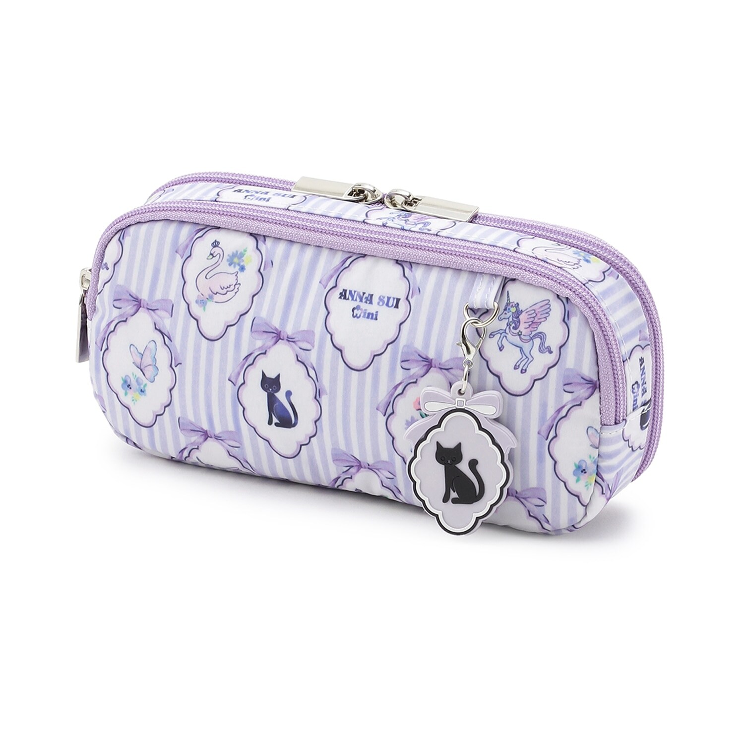 Dreamy Stripe 総柄多機能ポーチ