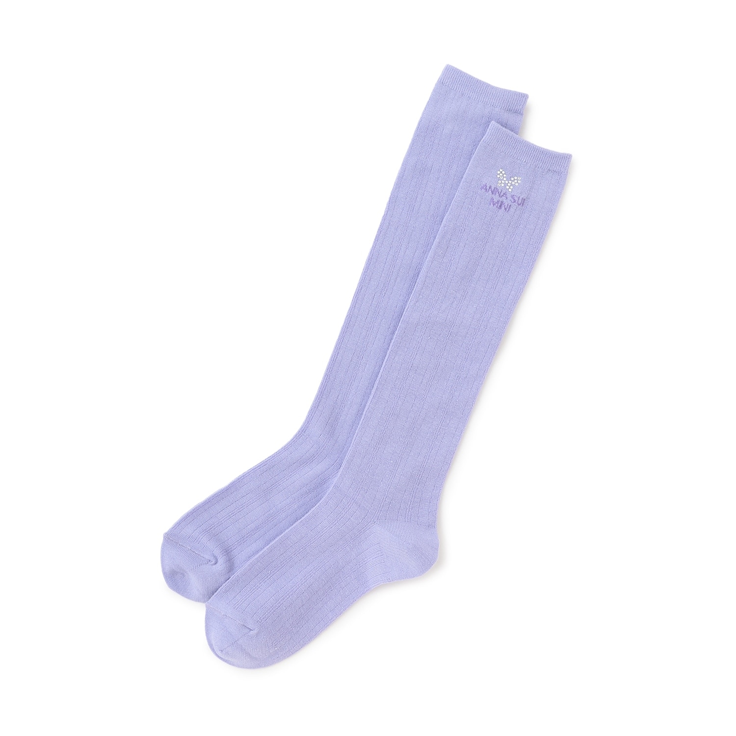 ラインストーンチョウハイソックス