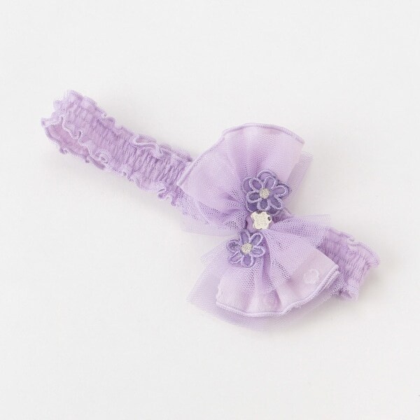 Narumiya Online ナルミヤ オンラインの公式通販サイトチュールリボンつきヘアバンド F ラベンダー 新生児