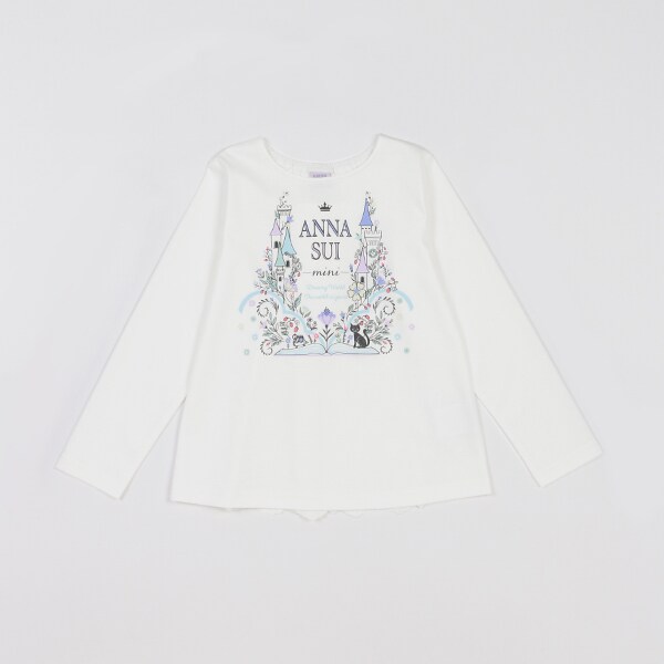 物語プリント長袖Tシャツ