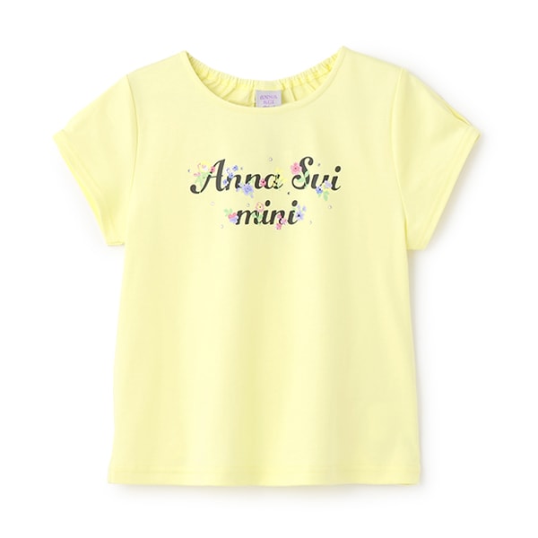 新品 アナスイミニ 半袖Tシャツ 120 人気商品再入荷】【直営店で取り扱い無し】ロゴプリント半袖T