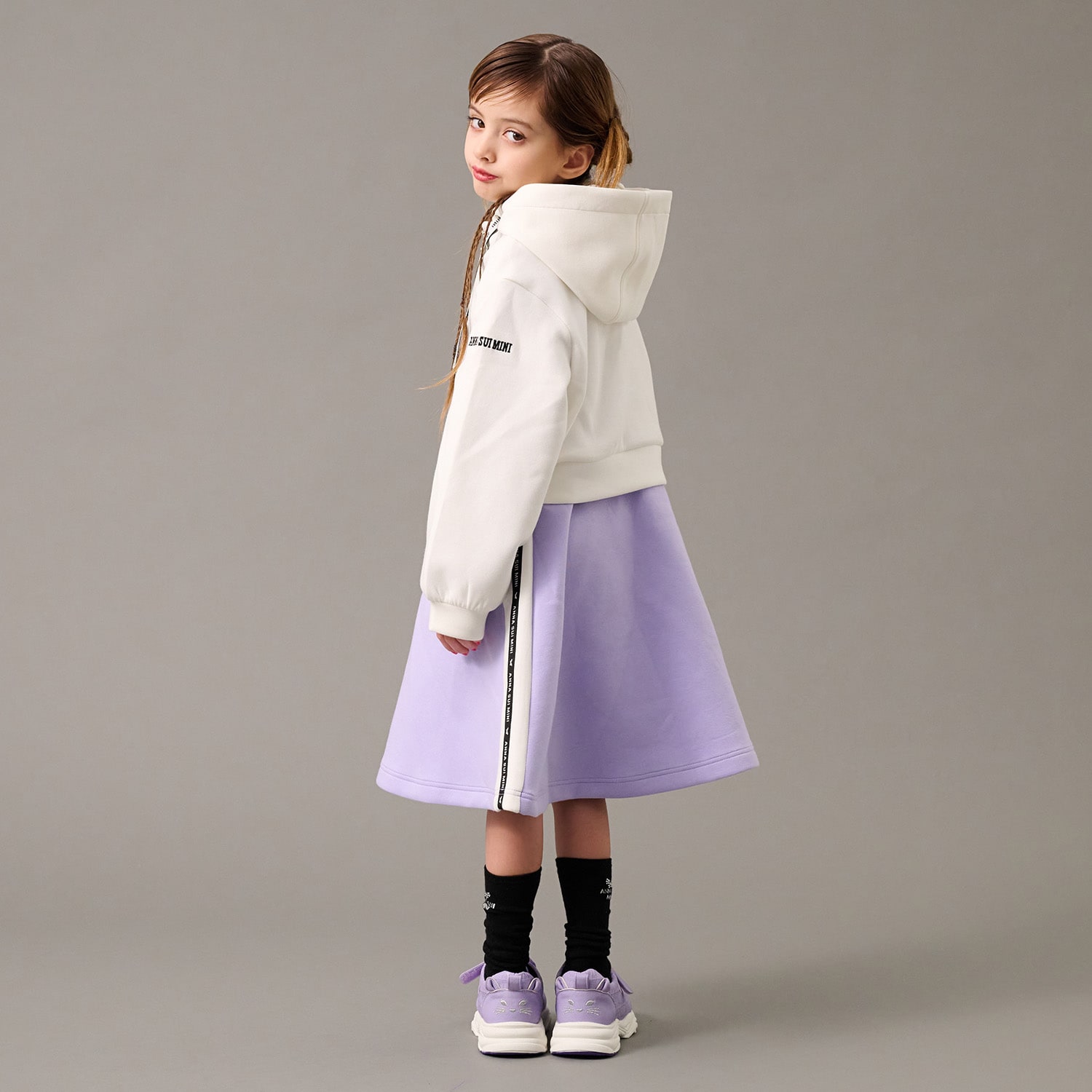 短丈パーカ＋ワンピース